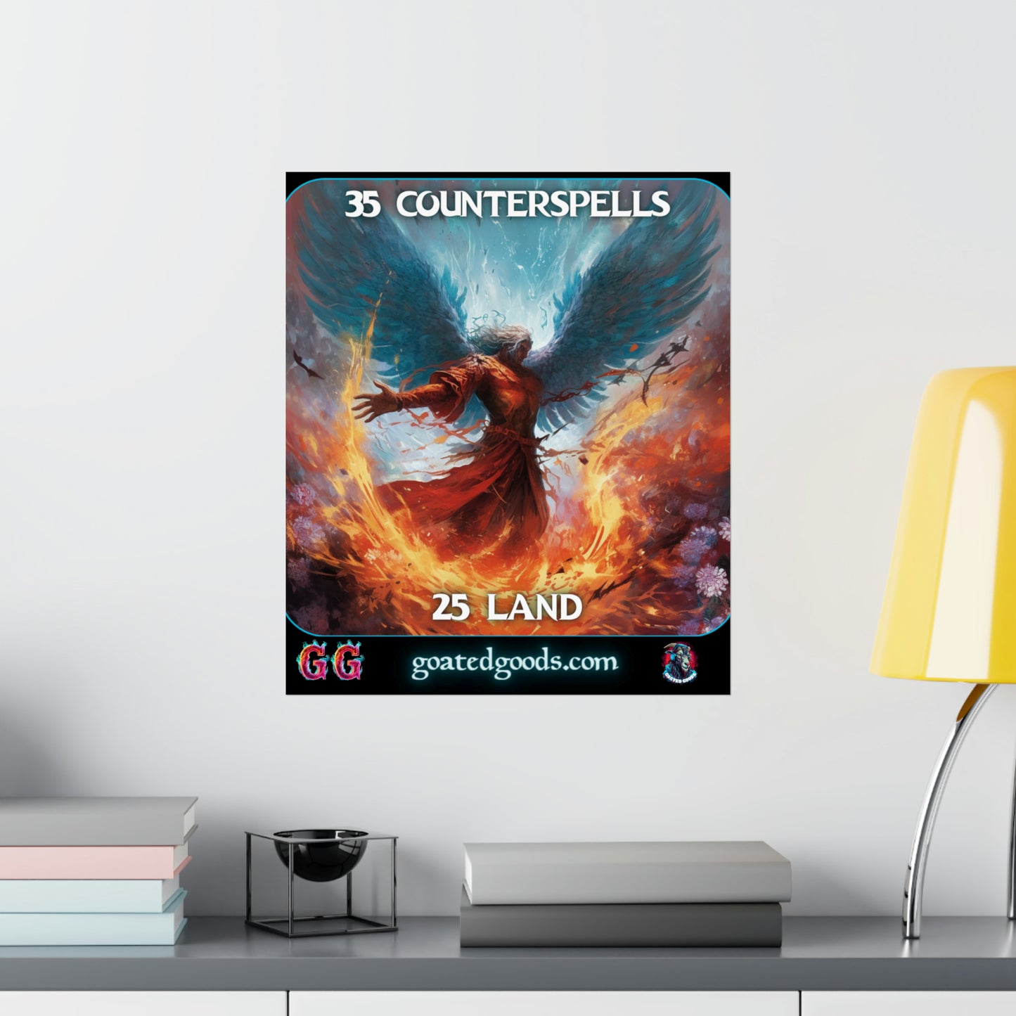 Goated Goods - Magic The Gathering - 35 Counterspells 25 land  - Matte Vertical Poster