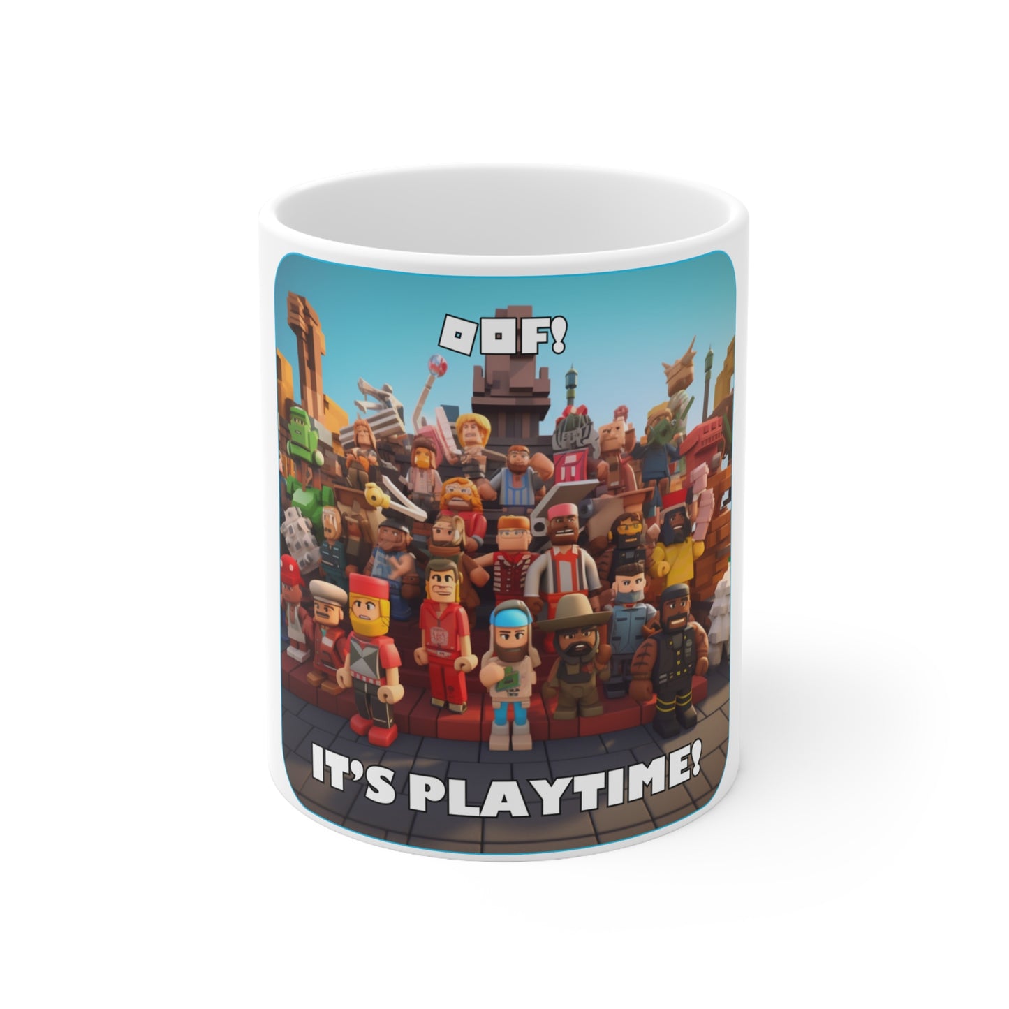 Goated Goods - Roblox - Oof! It's Playtime!  - Coffee Mug