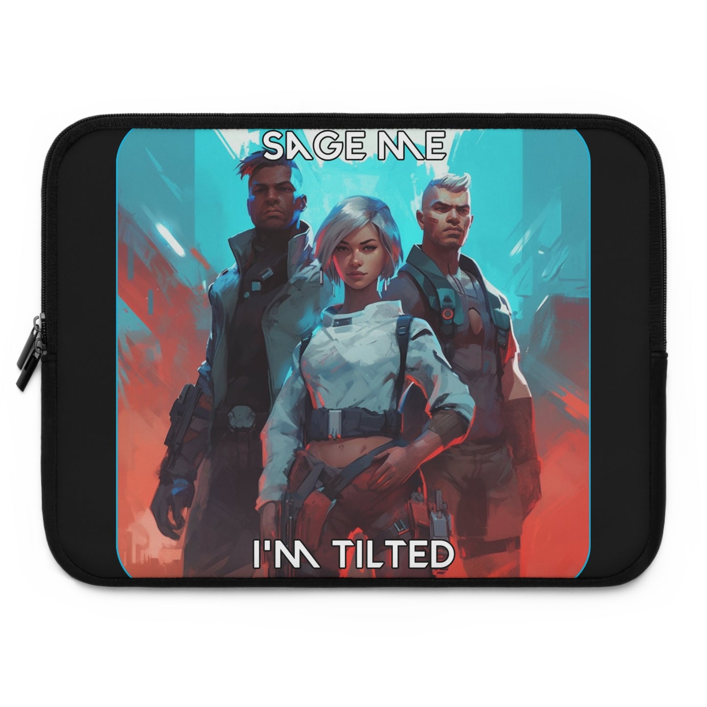 Goated Goods - Valorant - Sage me, I'm tilted  - Laptop Sleeve