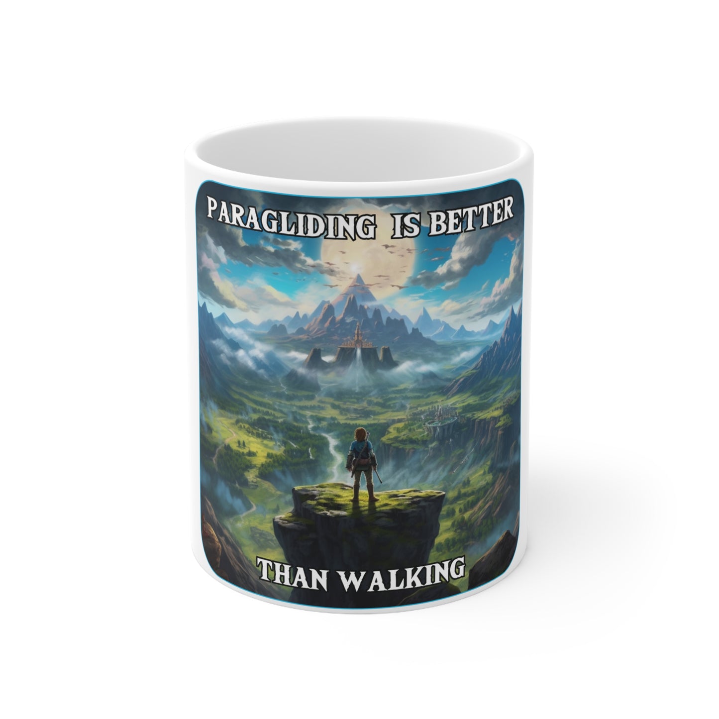 Goated Goods - Link - Paragliding is better than Walking  - Coffee Mug