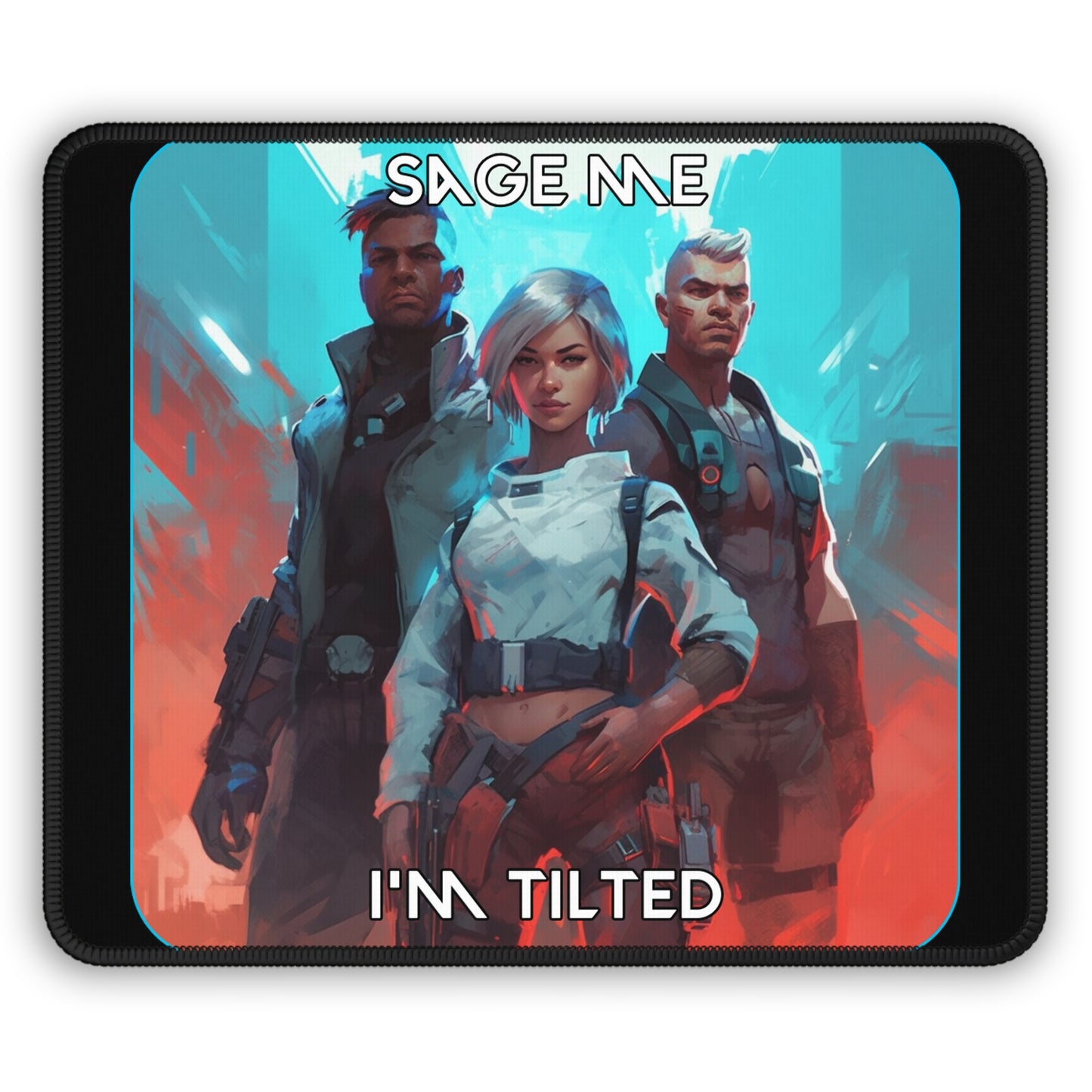 Goated Goods - Valorant - Sage me, I'm tilted  - Mouse Pad