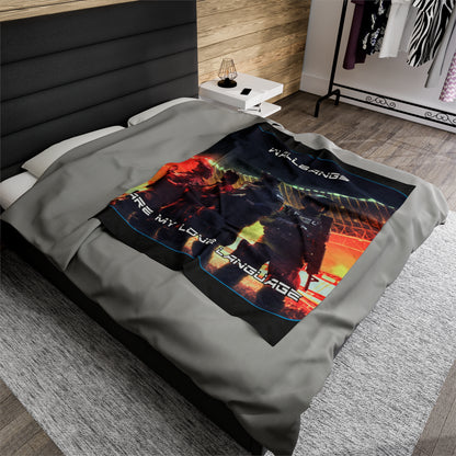 Goated Goods - Rainbow Siege - Wallbangs are my love language  - Velveteen Plush Blanket