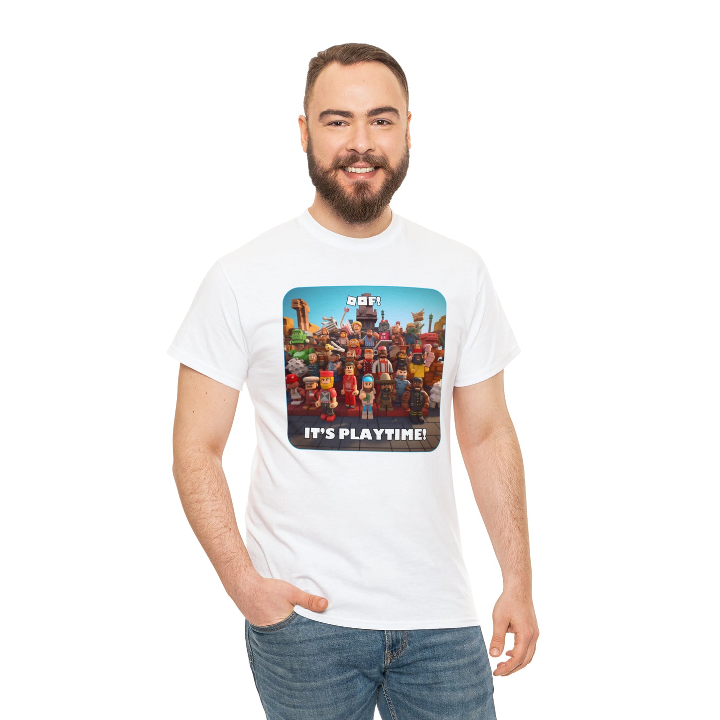 Goated Goods - Roblox - Oof! It's Playtime!  - Unisex T-shirt