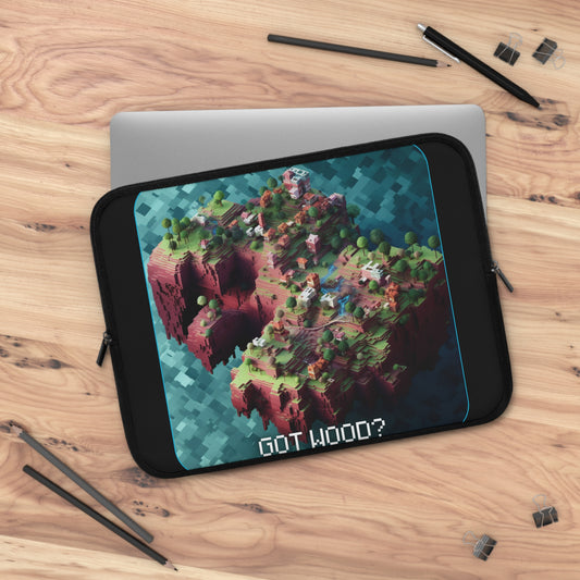 Goated Goods - Minecraft - Got wood  - Laptop Sleeve