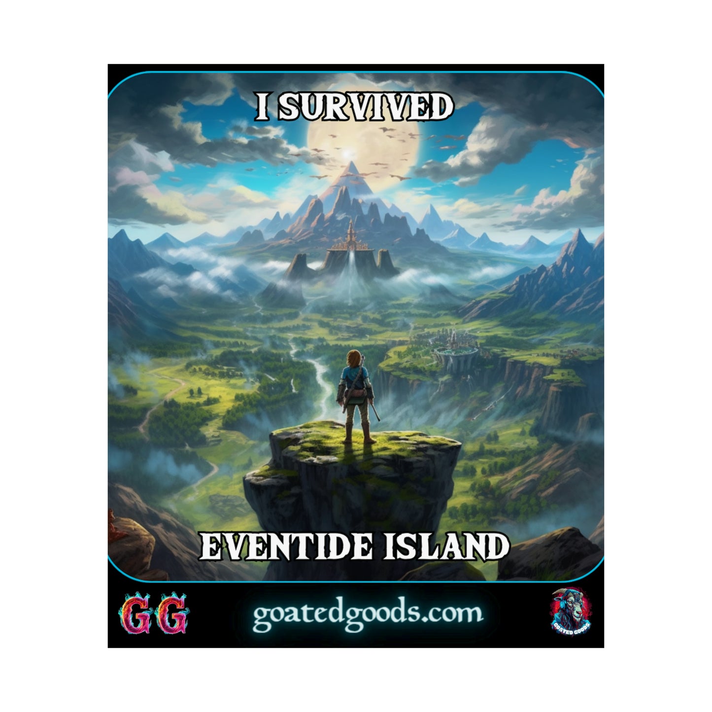 Goated Goods - Link - I Survived Eventide Island  - Matte Vertical Poster