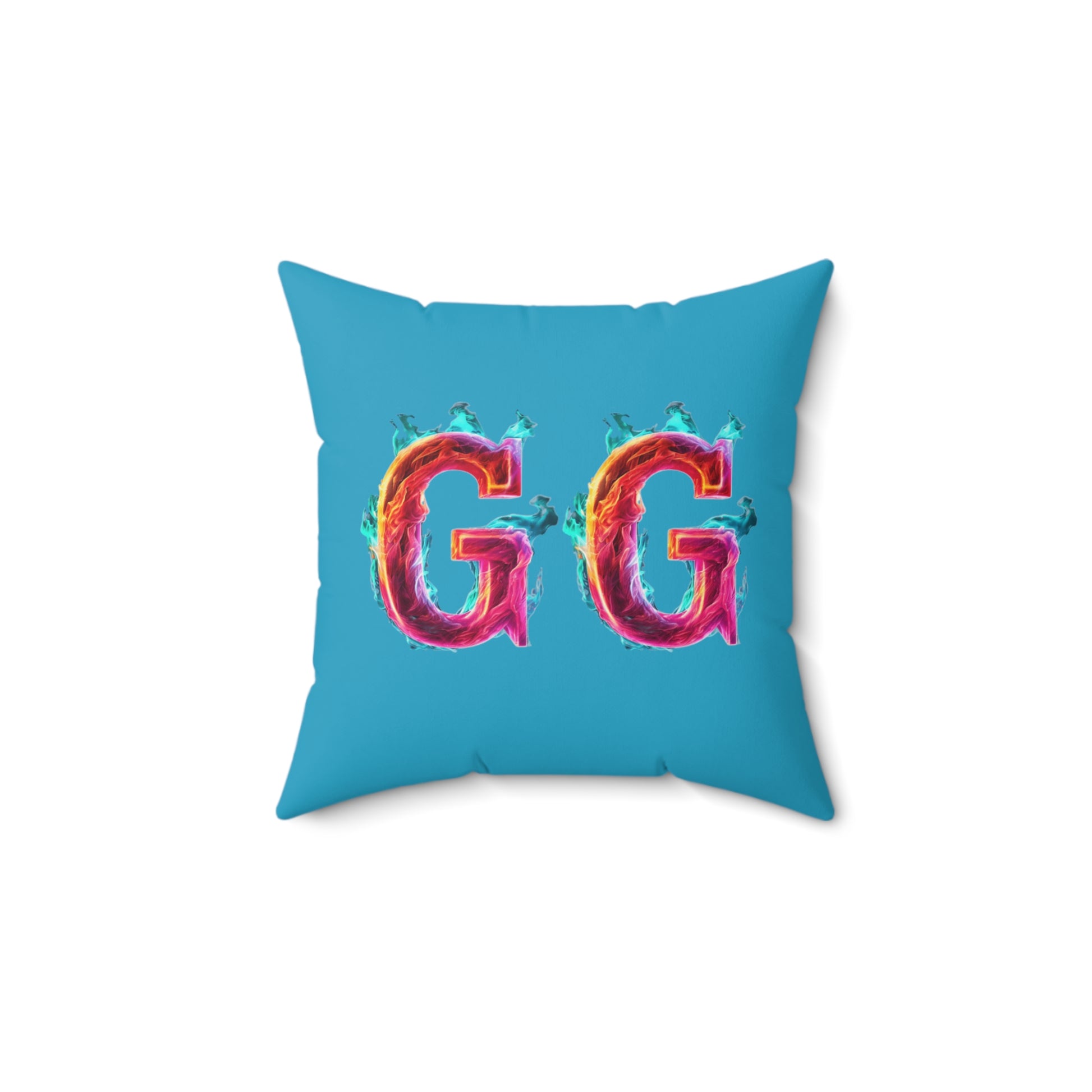 Goated Goods - Fall Guys - Gravity Never heard of her - Square Pillow - 14" × 14" -