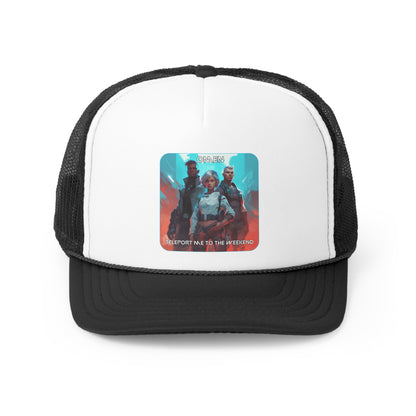 Goated Goods - Valorant - Omen, Teleport me to the weekend  - Trucker Hat