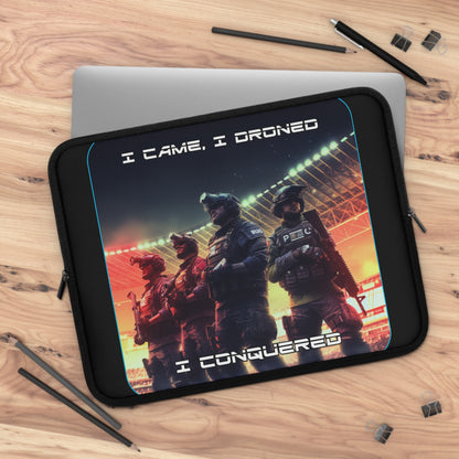 Goated Goods - Rainbow Siege - I came, I droned, I conquered  - Laptop Sleeve