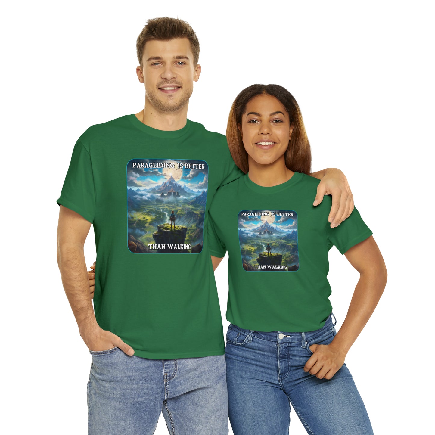 Goated Goods - Link - Paragliding is better than Walking  - Unisex T-shirt