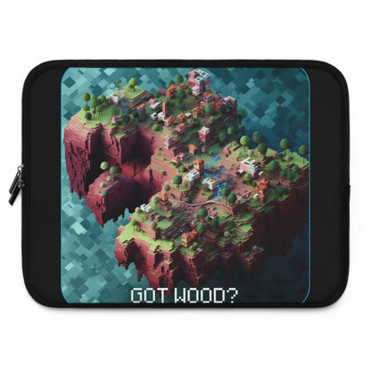 Goated Goods - Minecraft - Got wood  - Laptop Sleeve