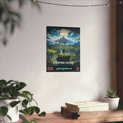 Goated Goods - Link - I Survived Eventide Island  - Matte Vertical Poster