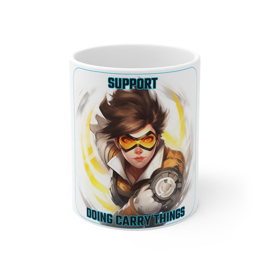 Goated Goods - Overwatch - Support doing Carry Things  - Coffee Mug