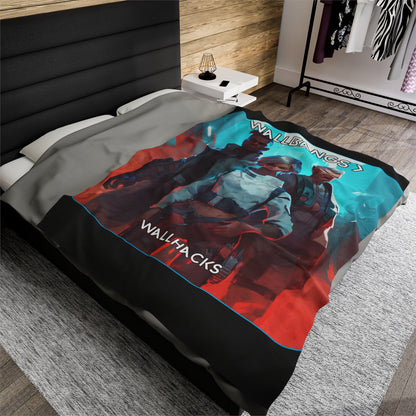 Goated Goods - Valorant - Wallbangs  Wallhacks  - Velveteen Plush Blanket