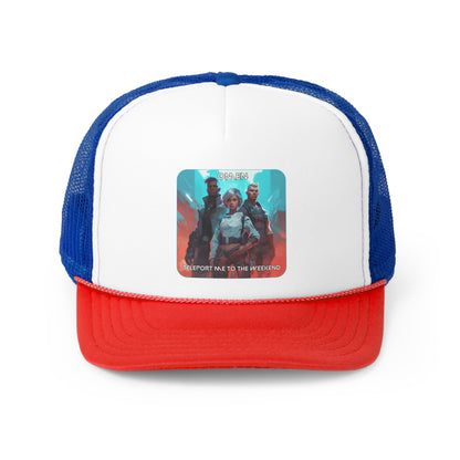 Goated Goods - Valorant - Omen, Teleport me to the weekend  - Trucker Hat