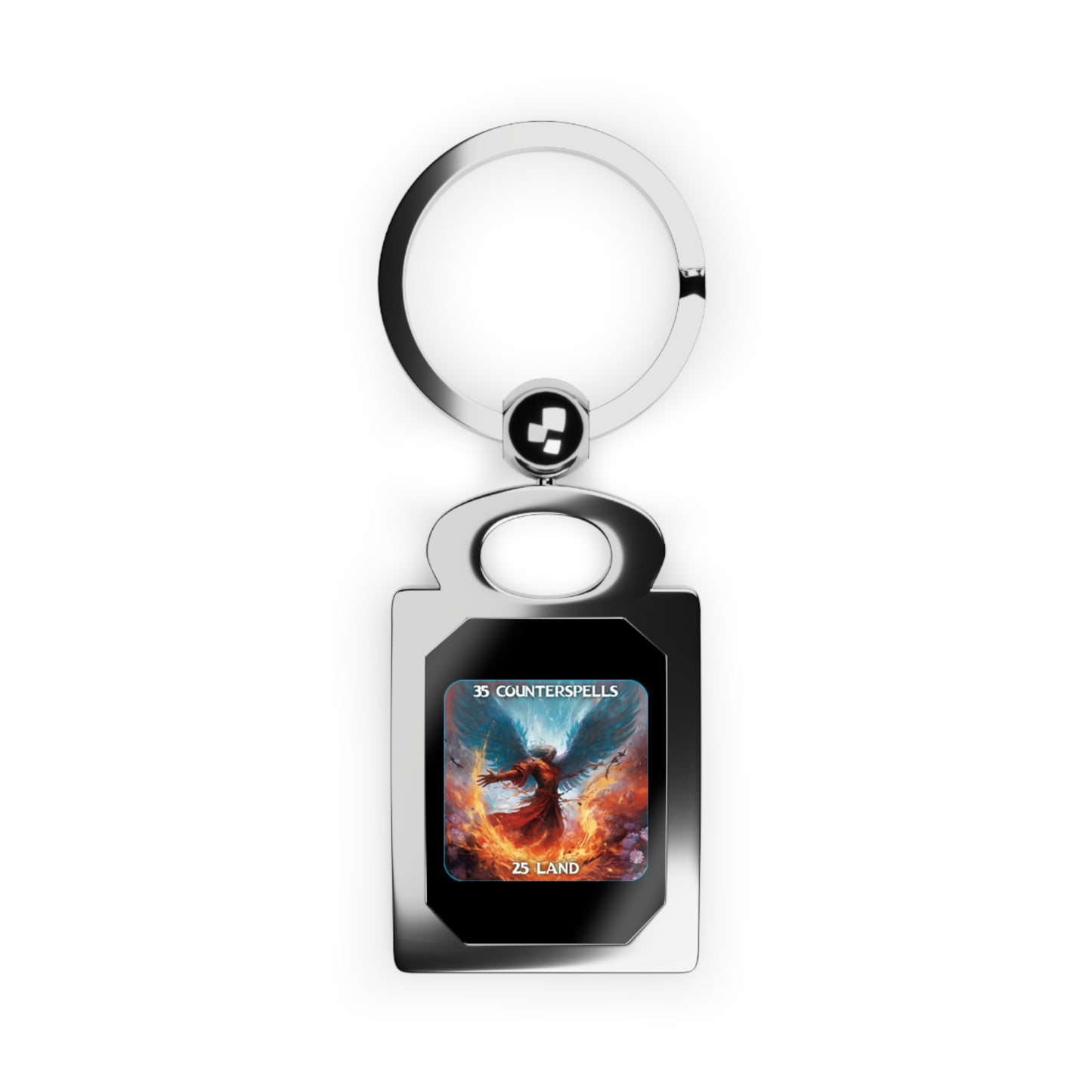 Goated Goods - Magic The Gathering - 35 Counterspells 25 land  - Silver Keychain