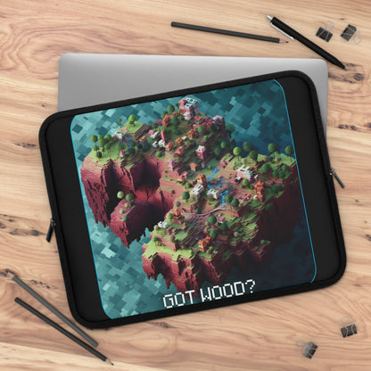 Goated Goods - Minecraft - Got wood  - Laptop Sleeve