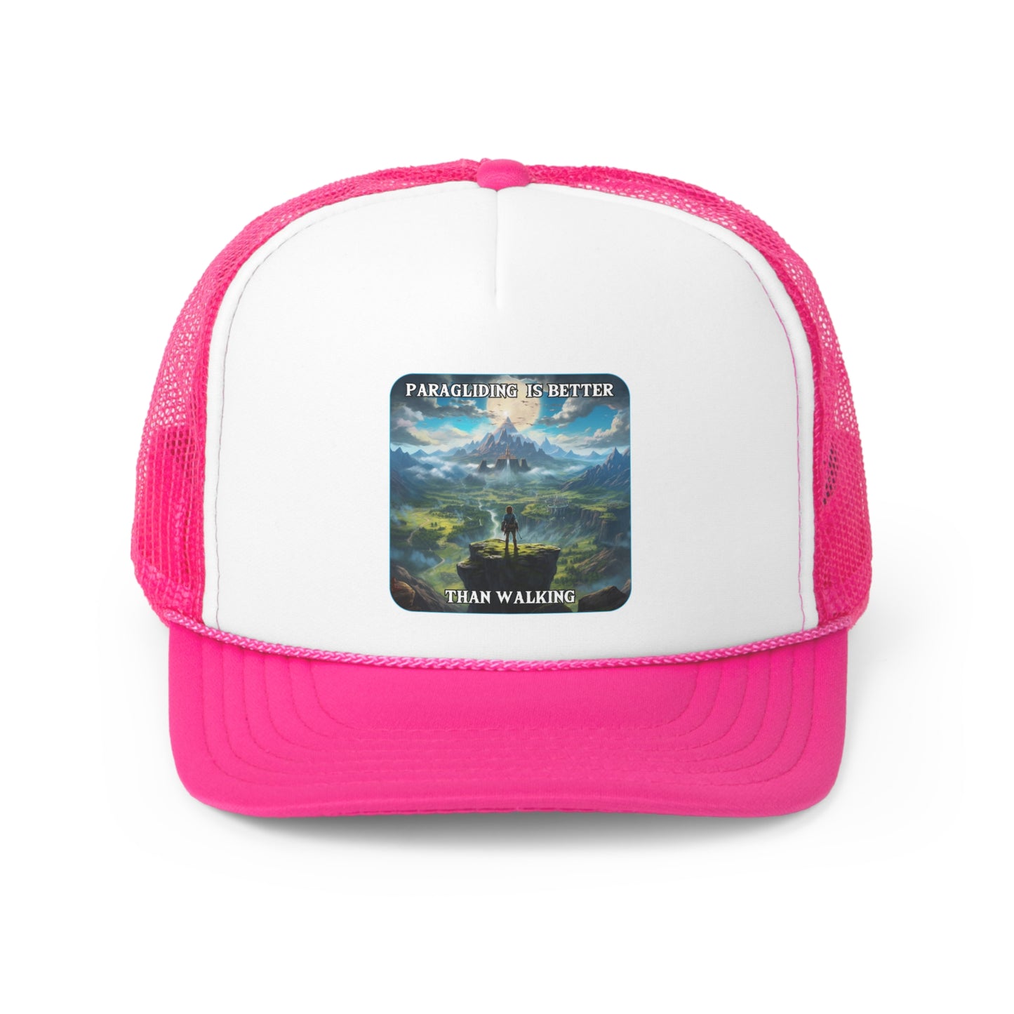 Goated Goods - Link - Paragliding is better than Walking  - Trucker Hat