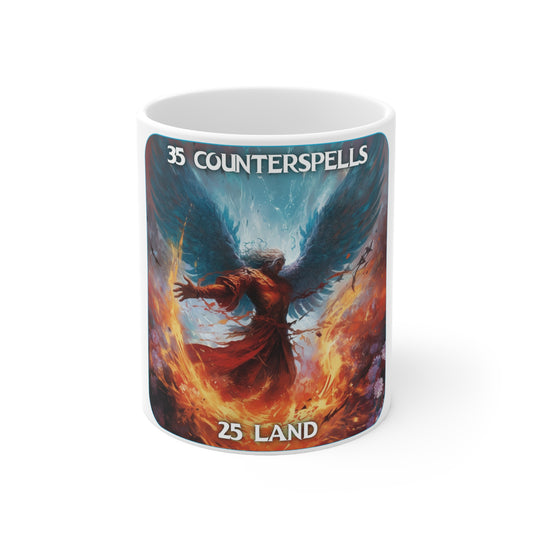 Goated Goods - Magic The Gathering - 35 Counterspells 25 land  - Coffee Mug