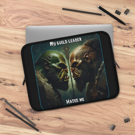 Goated Goods - World of Warcraft - My guild leader hates me  - Laptop Sleeve