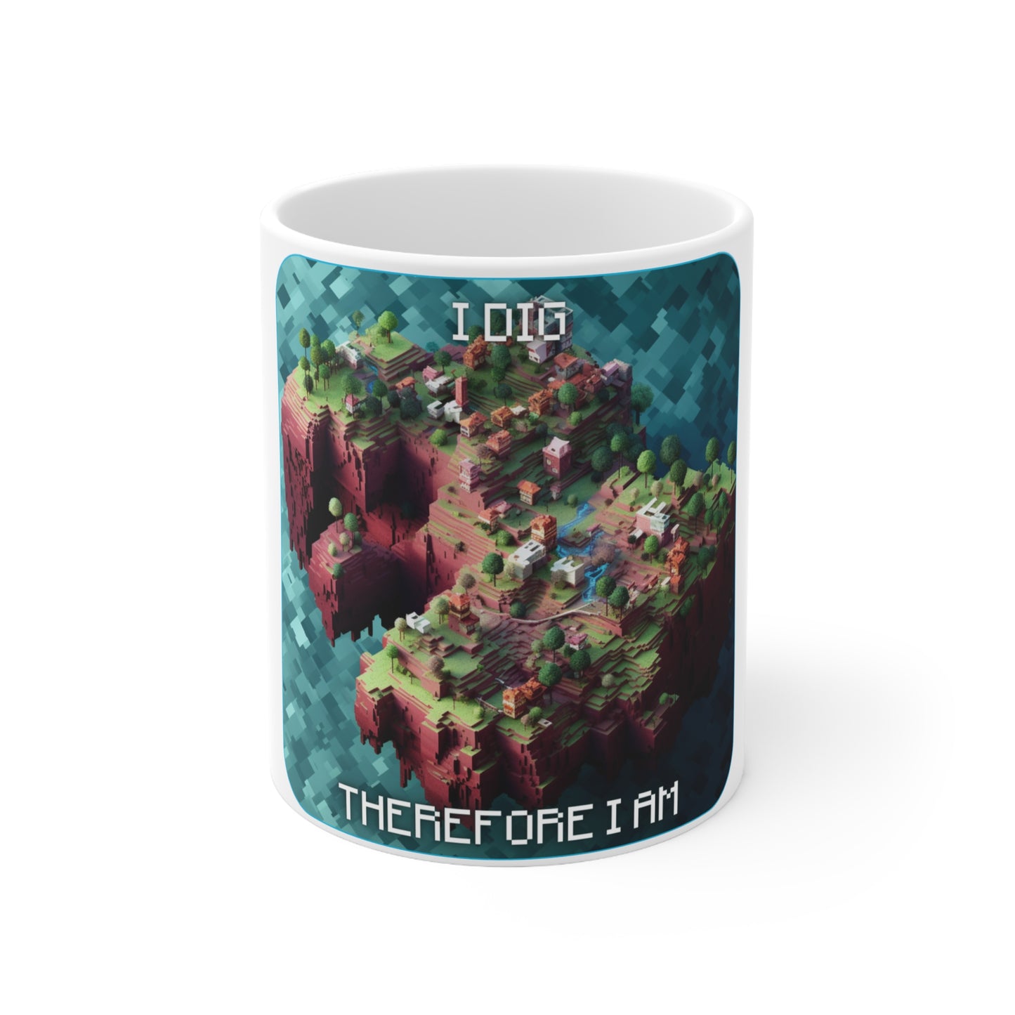 Goated Goods - Minecraft - I dig, therefore I am  - Coffee Mug