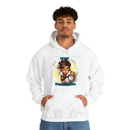 Goated Goods - Overwatch - Support doing Carry Things  - Unisex Hoodie