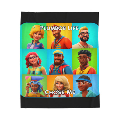 Goated Goods - The Sims - Plumbob Life Chose Me  - Velveteen Plush Blanket