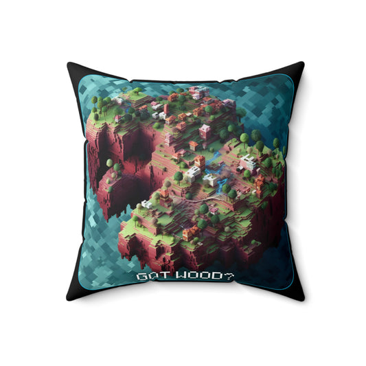 Goated Goods - Minecraft - Got wood  - Square Pillow