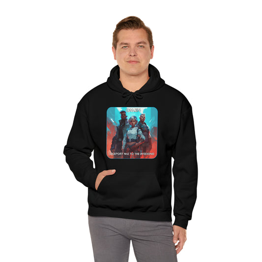 Goated Goods - Valorant - Omen, Teleport me to the weekend  - Unisex Hoodie