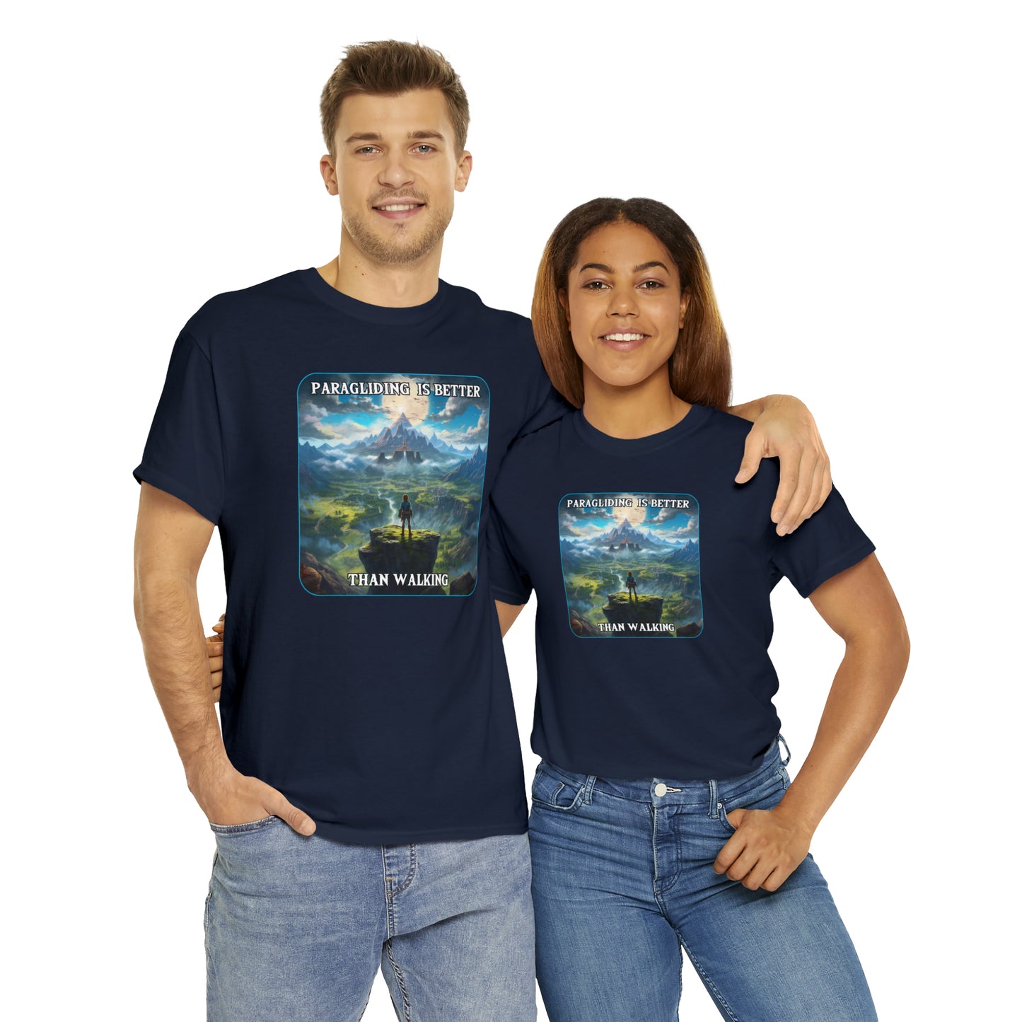 Goated Goods - Link - Paragliding is better than Walking  - Unisex T-shirt