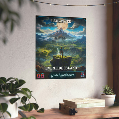 Goated Goods - Link - I Survived Eventide Island  - Matte Vertical Poster