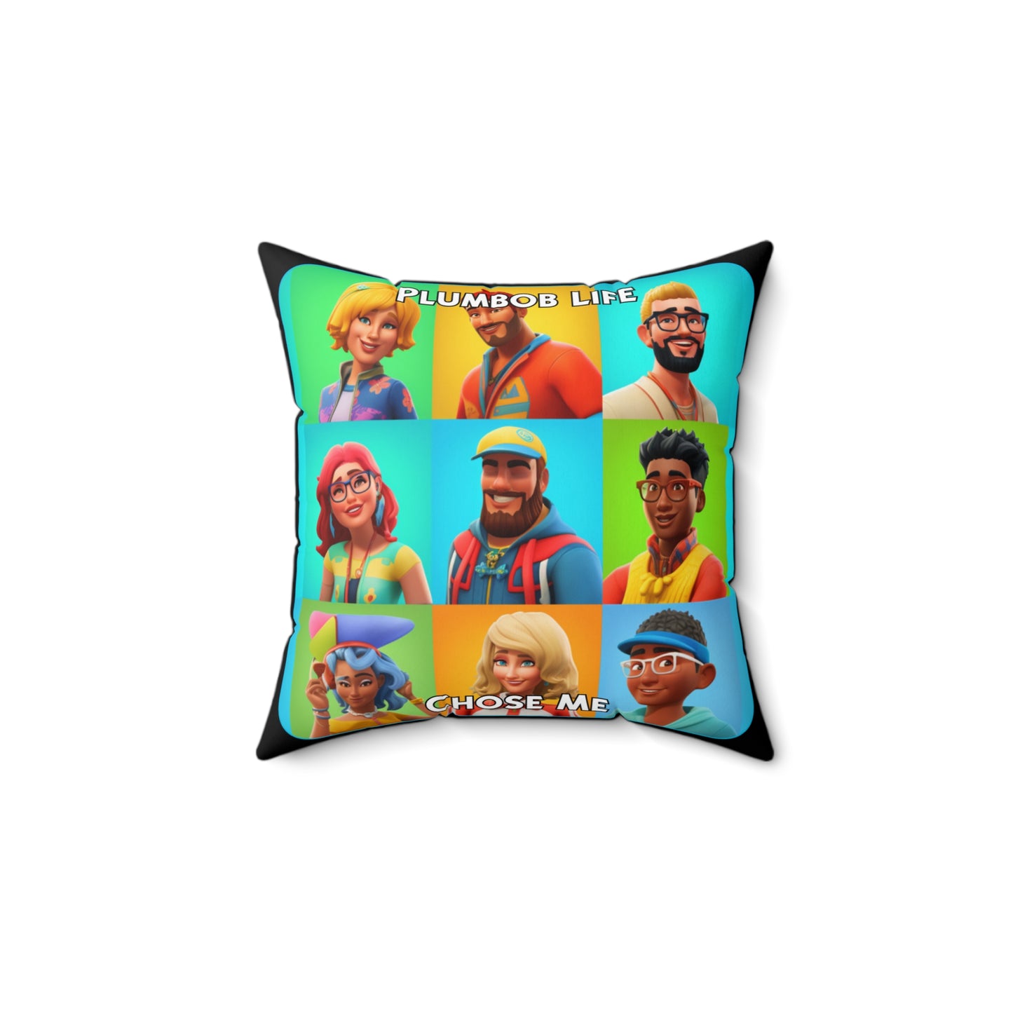 Goated Goods - The Sims - Plumbob Life Chose Me  - Square Pillow