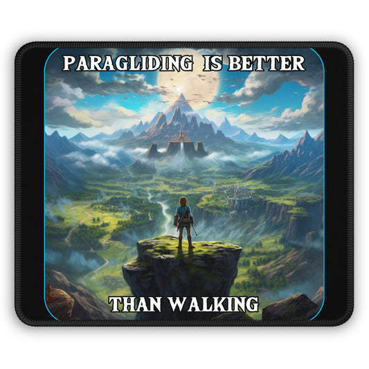 Goated Goods - Link - Paragliding is better than Walking  - Mouse Pad