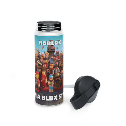 Goated Goods - Roblox - I'm a Blox Star  - Stainless Steel Water Bottle, Standard Lid