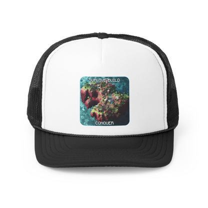 Goated Goods - Minecraft - Survive, Build, Conquer  - Trucker Hat