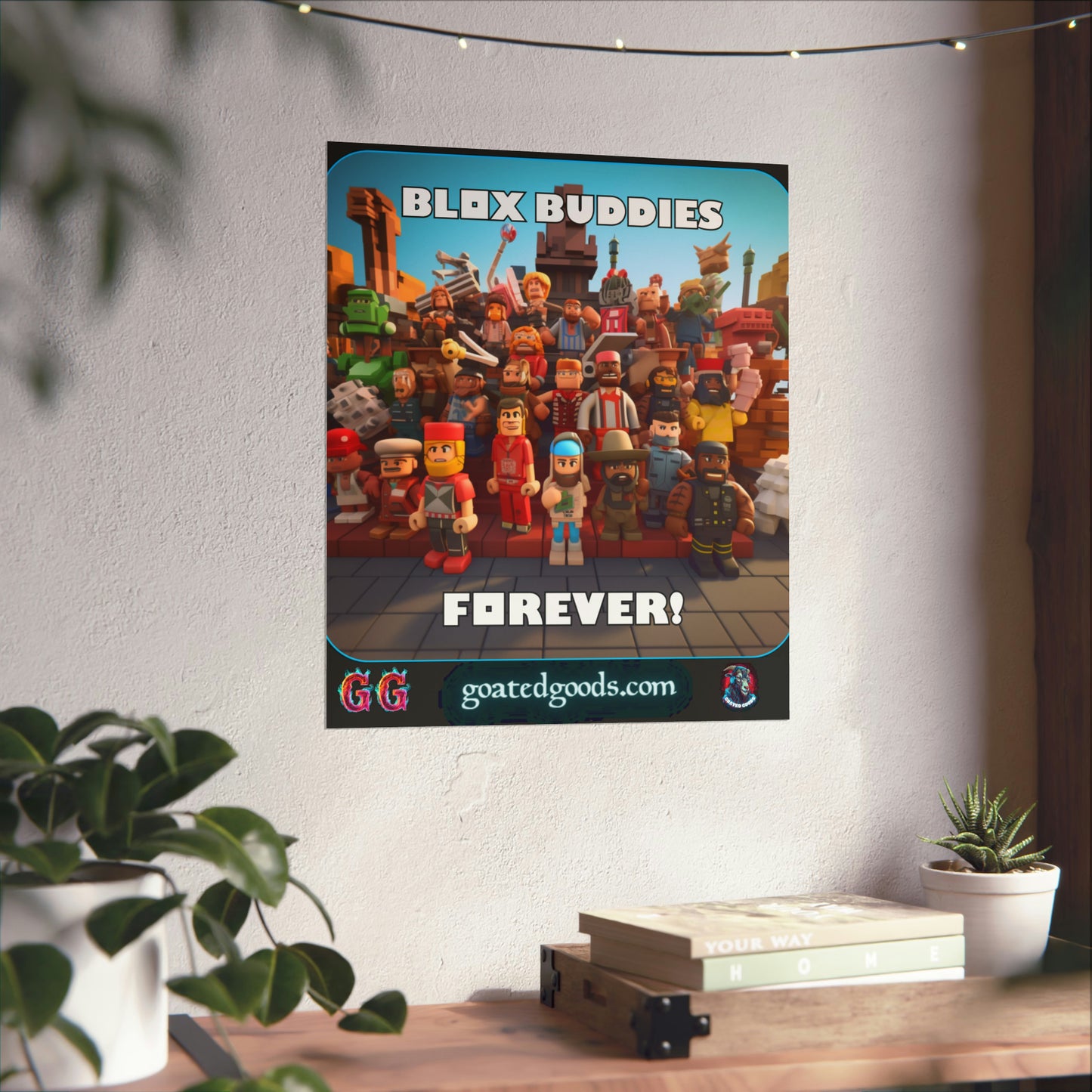 Goated Goods - Roblox - Blox Buddies Forever!  - Matte Vertical Poster