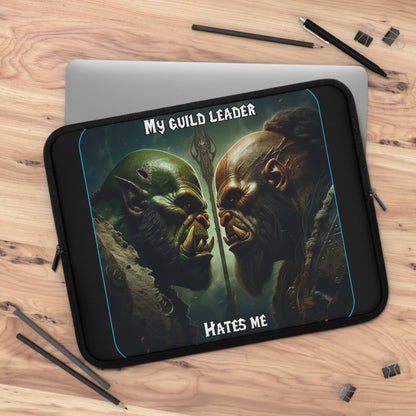 Goated Goods - World of Warcraft - My guild leader hates me  - Laptop Sleeve