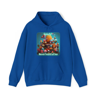 Goated Goods - Fall Guys - Gravity Never heard of her - Unisex Hoodie - Royal - S