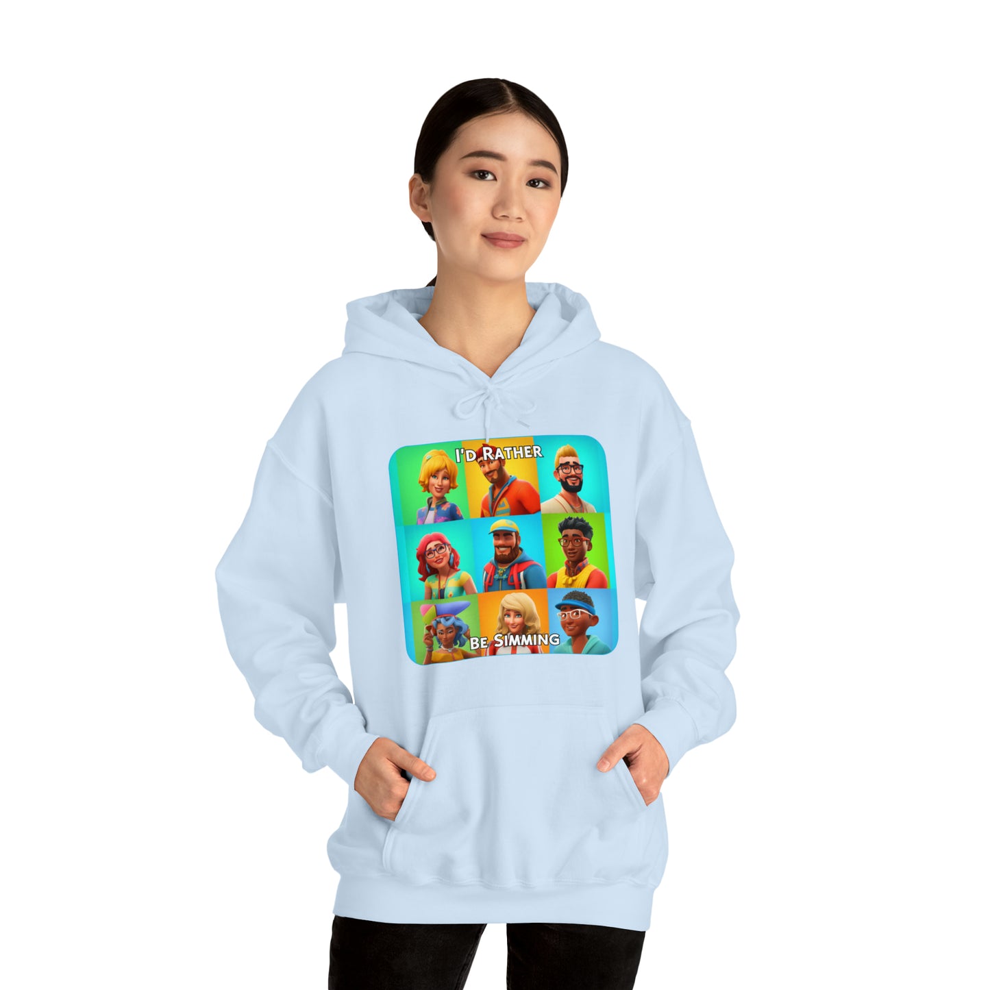 Goated Goods - The Sims - I'd Rather Be Simming  - Unisex Hoodie