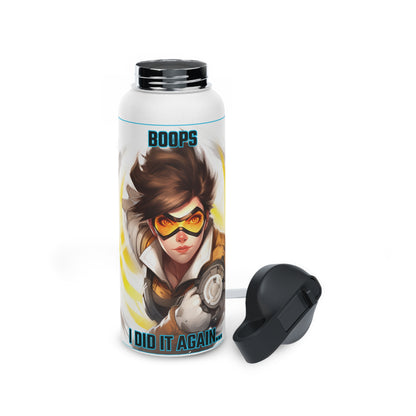 Goated Goods - Overwatch - Boops! I did it again  - Stainless Steel Water Bottle, Standard Lid