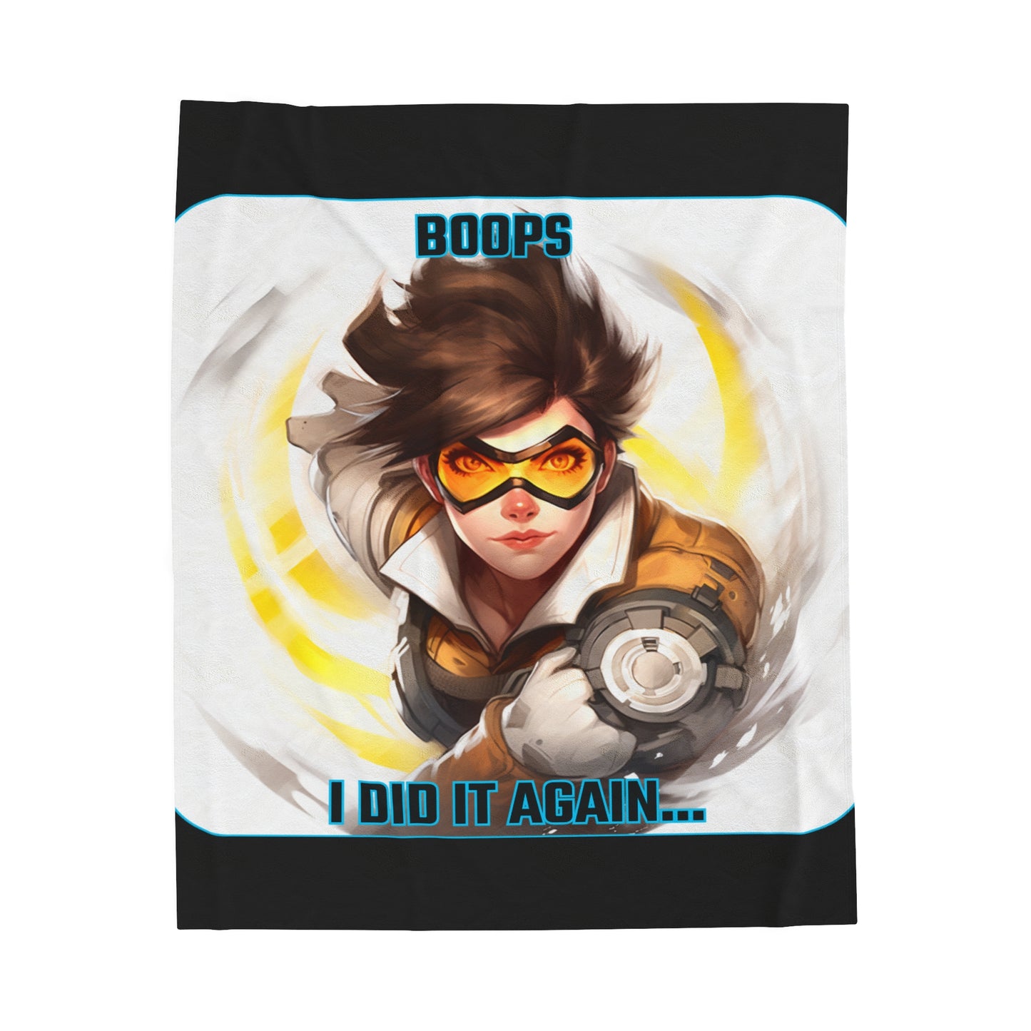 Goated Goods - Overwatch - Boops! I did it again  - Velveteen Plush Blanket