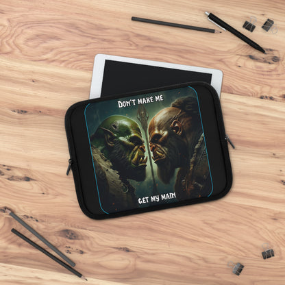 Goated Goods - World of Warcraft - Don't make me get my main  - Laptop Sleeve