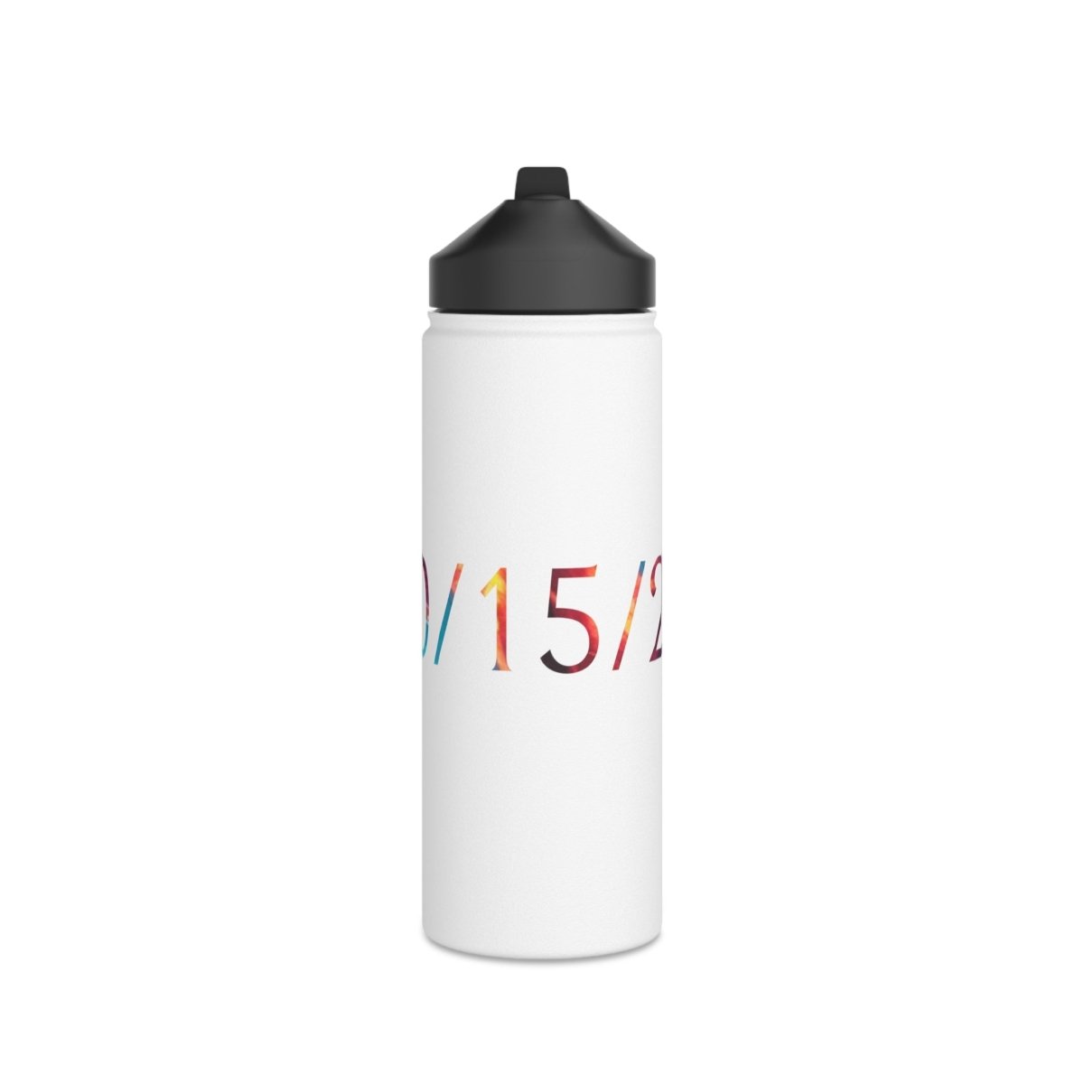 Goated Goods - All Gamers - 0-15-2 Hard Inting, Big Feeder - Stainless Steel Water Bottle, Standard Lid - 18oz - White