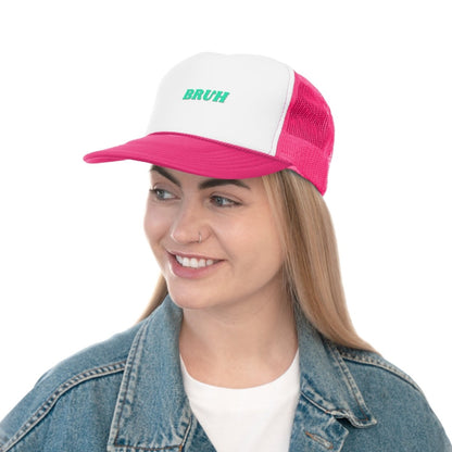 Goated Goods - All Gamers - Bruh - Trucker Hat - Pink - One size