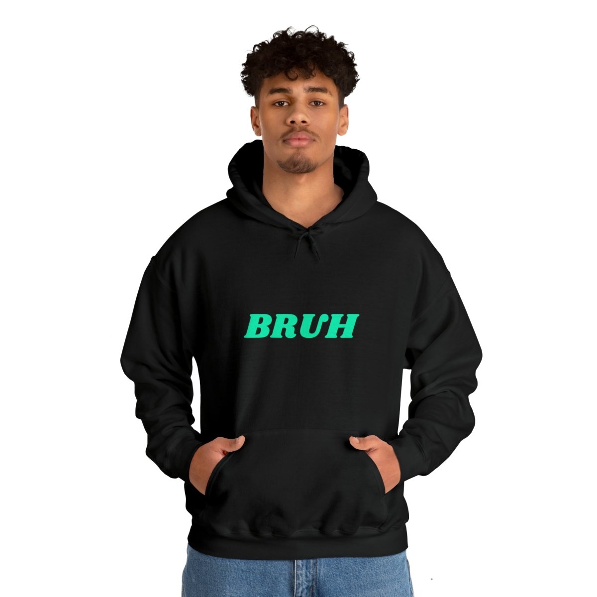 Goated Goods - All Gamers - Bruh - Unisex Hoodie - Black - S