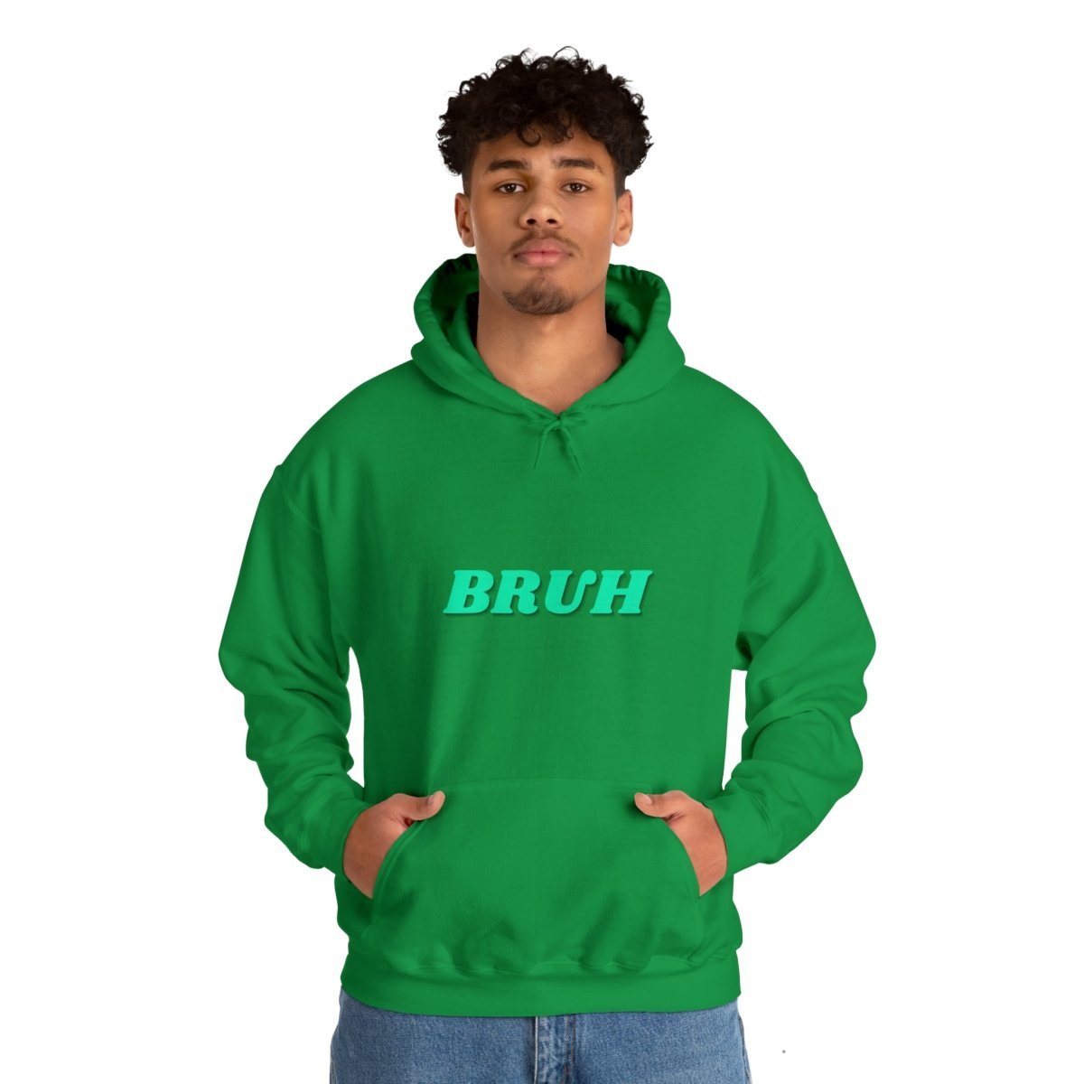 Goated Goods - All Gamers - Bruh - Unisex Hoodie - Irish Green - S