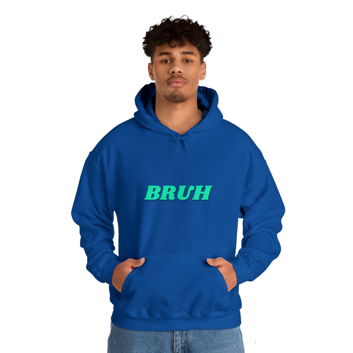 Goated Goods - All Gamers - Bruh - Unisex Hoodie - Royal - S