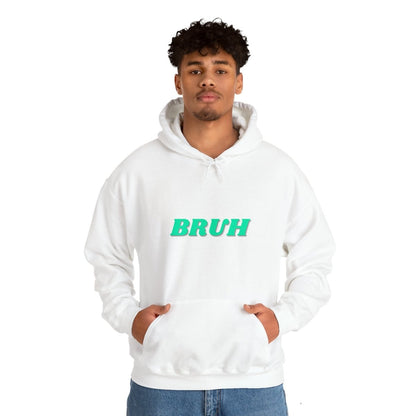 Goated Goods - All Gamers - Bruh - Unisex Hoodie - White - S