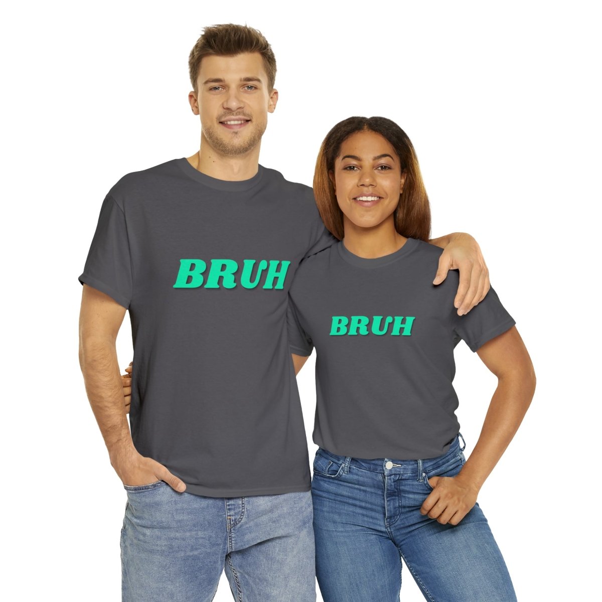 Goated Goods - All Gamers - Bruh - Unisex T-shirt - Charcoal - S