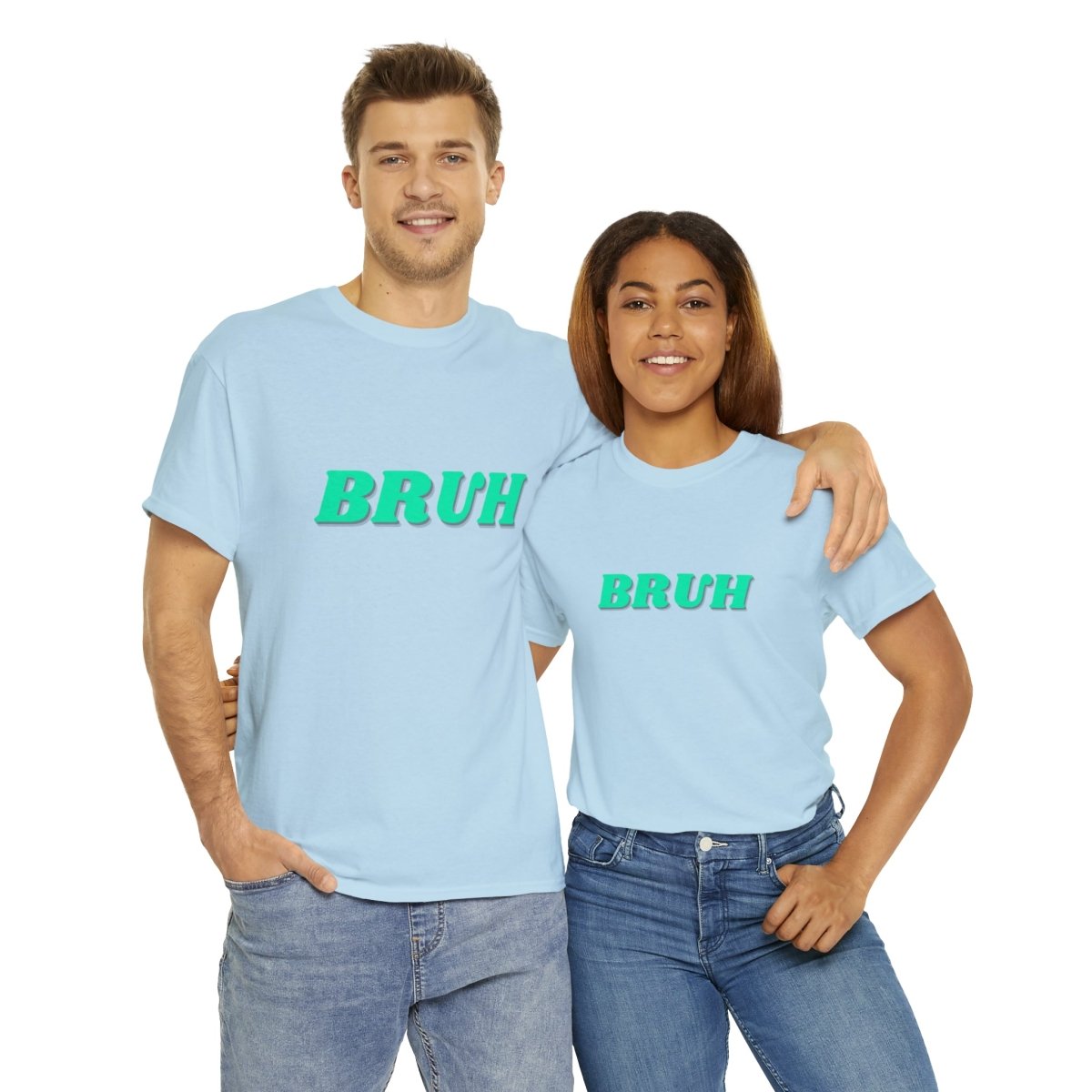 Goated Goods - All Gamers - Bruh - Unisex T-shirt - Light Blue - S