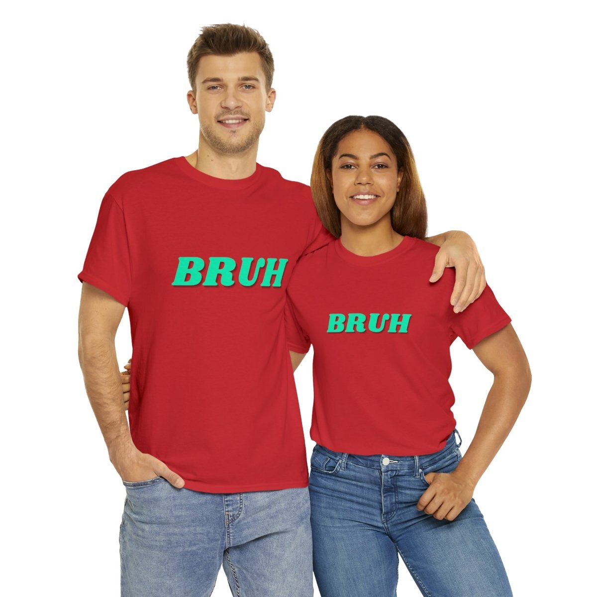 Goated Goods - All Gamers - Bruh - Unisex T-shirt - Red - S